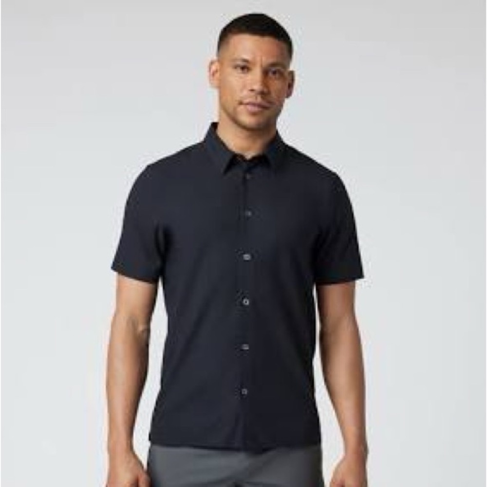 Vuori Manhattan Button Down Black Size M Medium
